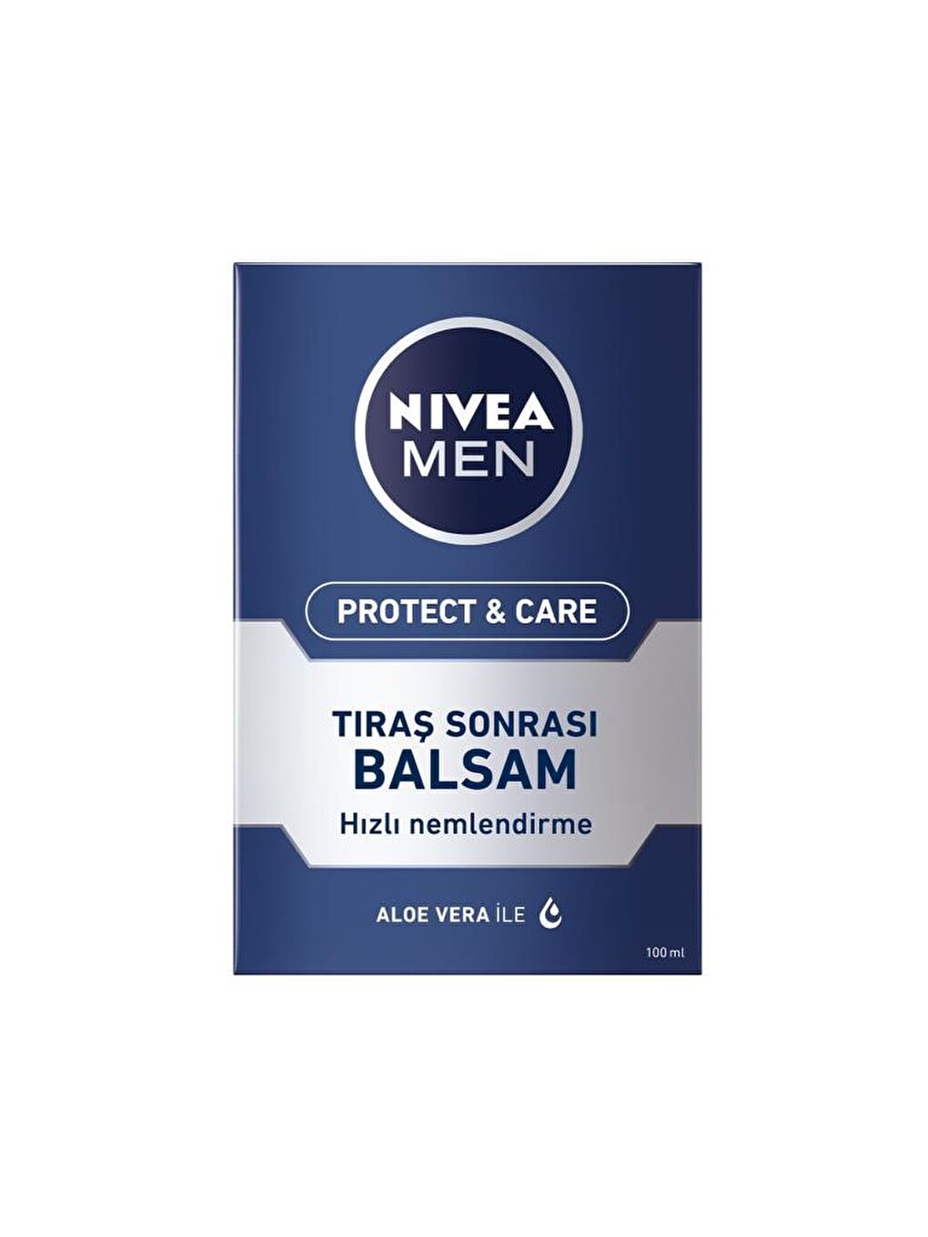 NIVEA Şeffaf Men Ne mlendirici Tıraş Sonrası Balsam Protect & Care 100 ml, Hızlı Emilir, Normal Ve Kuru Ciltler - 1