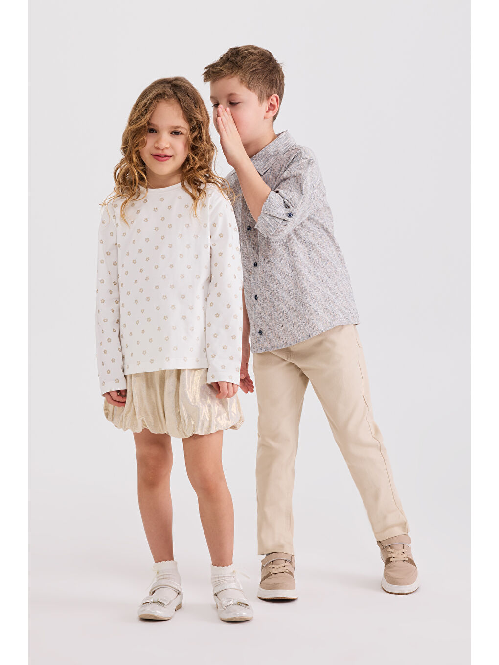 Sarı Kız Çocuk Gold Pantolon-10