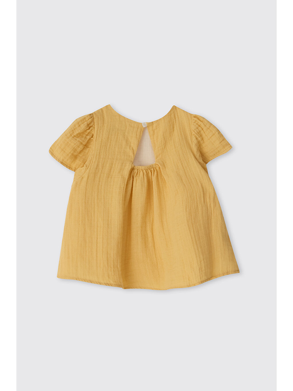 Kız Bebek Sarı Müslin Bluz-1