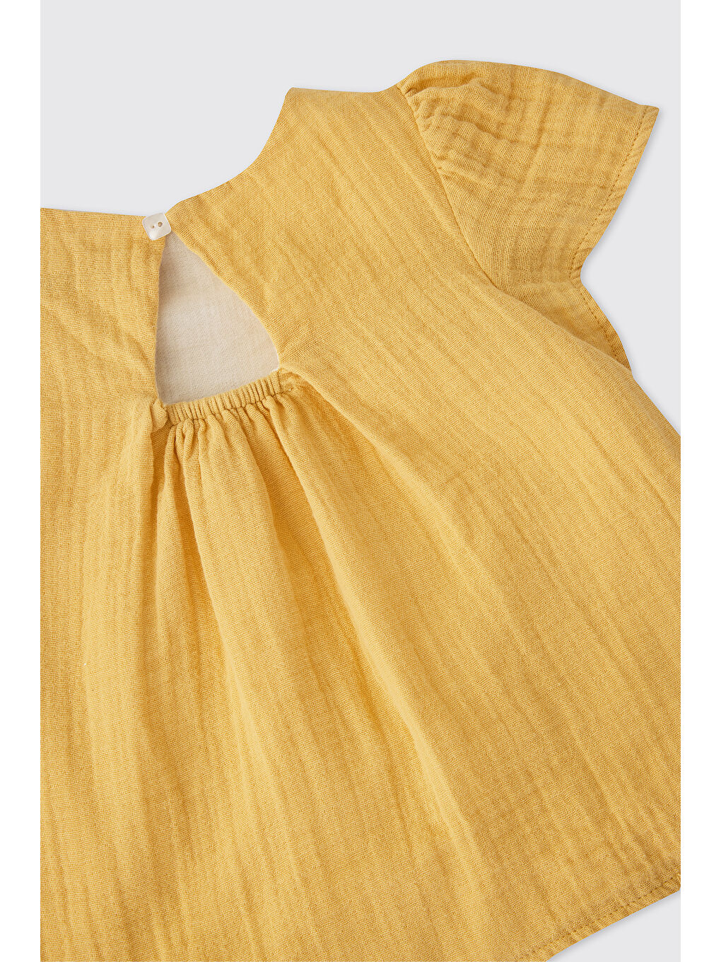 Kız Bebek Sarı Müslin Bluz-2