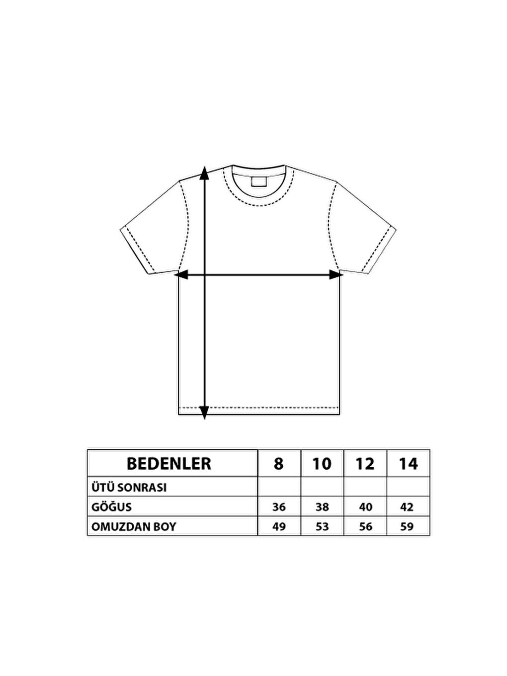 Pembe Kız Çocuk Baskılı Tişört-1