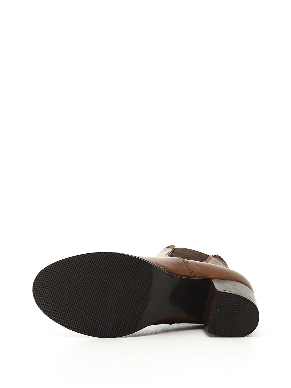 Kahverengi Kadın KAHVERENGİ-TABA Topuklu Hakiki Deri Chelsea Bot-3