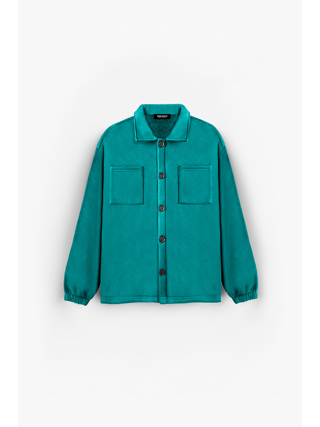 Turkuaz Erkek Oversize Basic Rahat Ceket Su Yeşili-5
