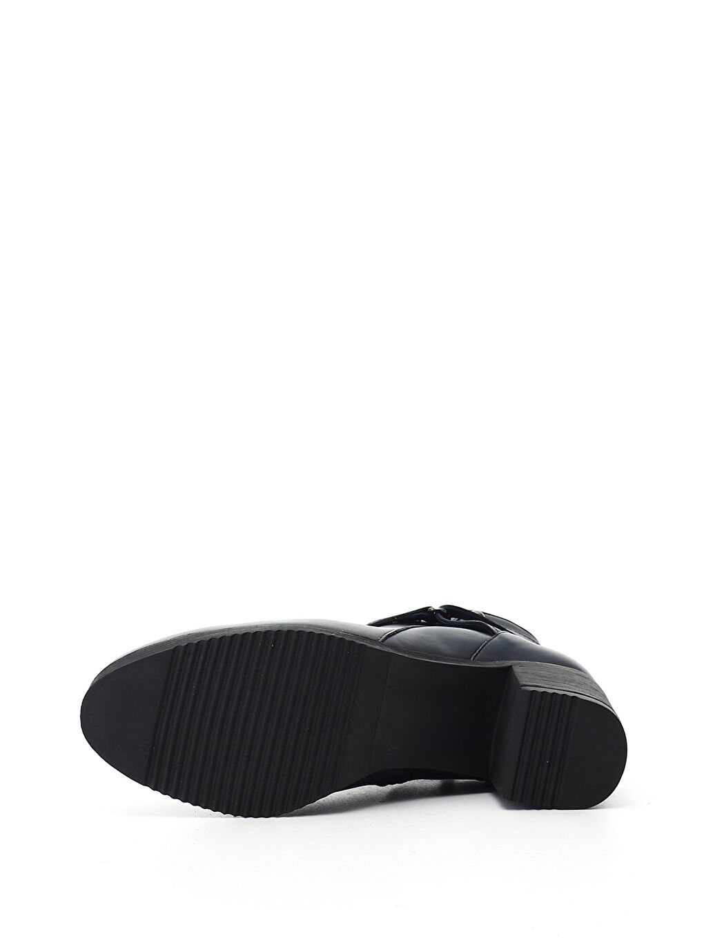 Lacivert Kadın AÇIK LACİVERT Fermuarlı Kalın Topuklu Hakiki Deri Bot-3