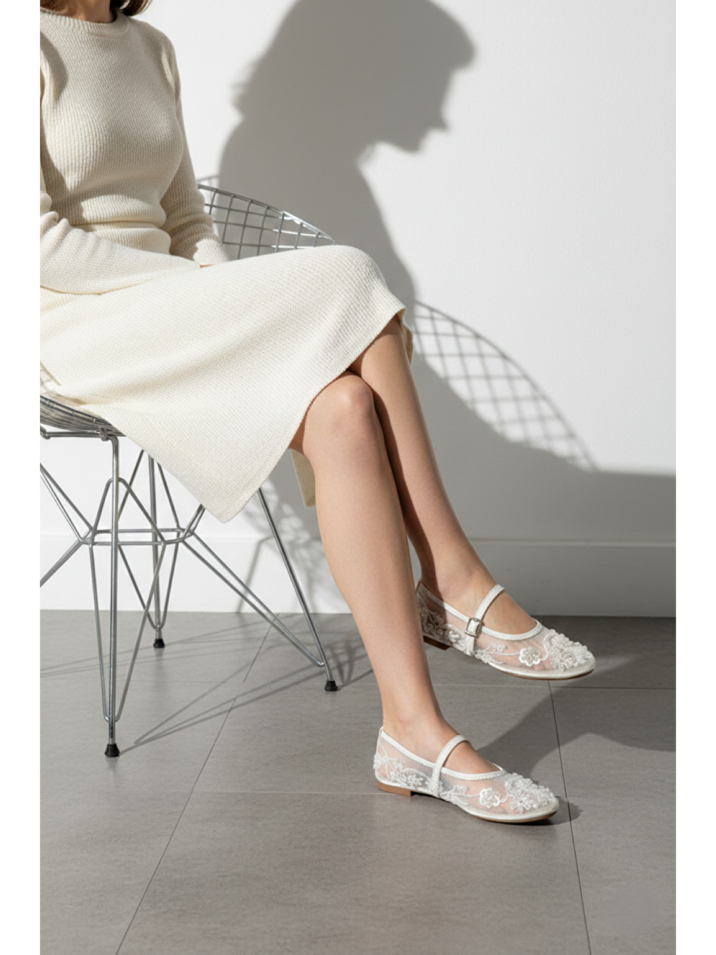 Beyaz Kadın Babet Y726730115-3