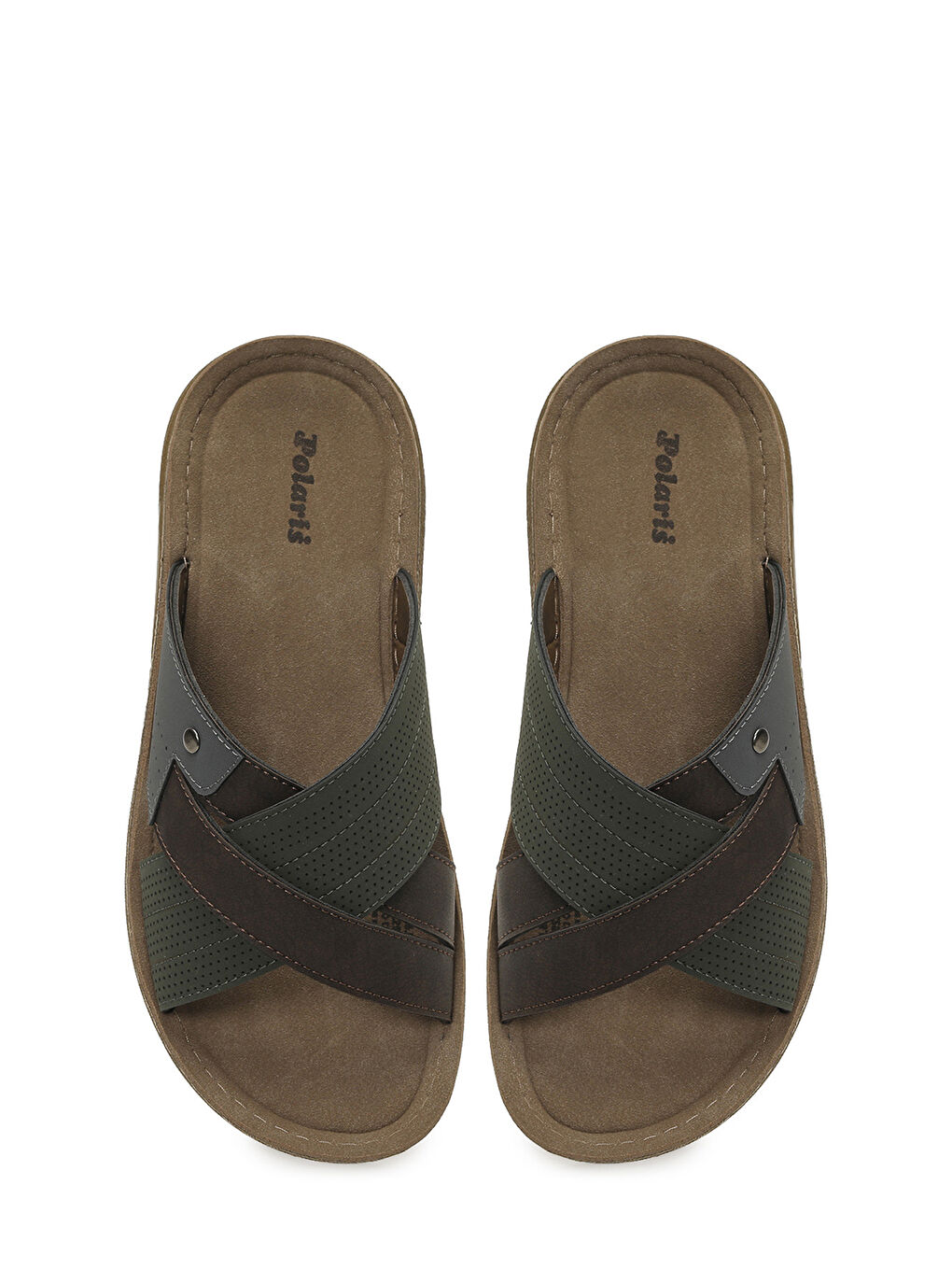 410025.M6FX Haki Erkek Terlik-3