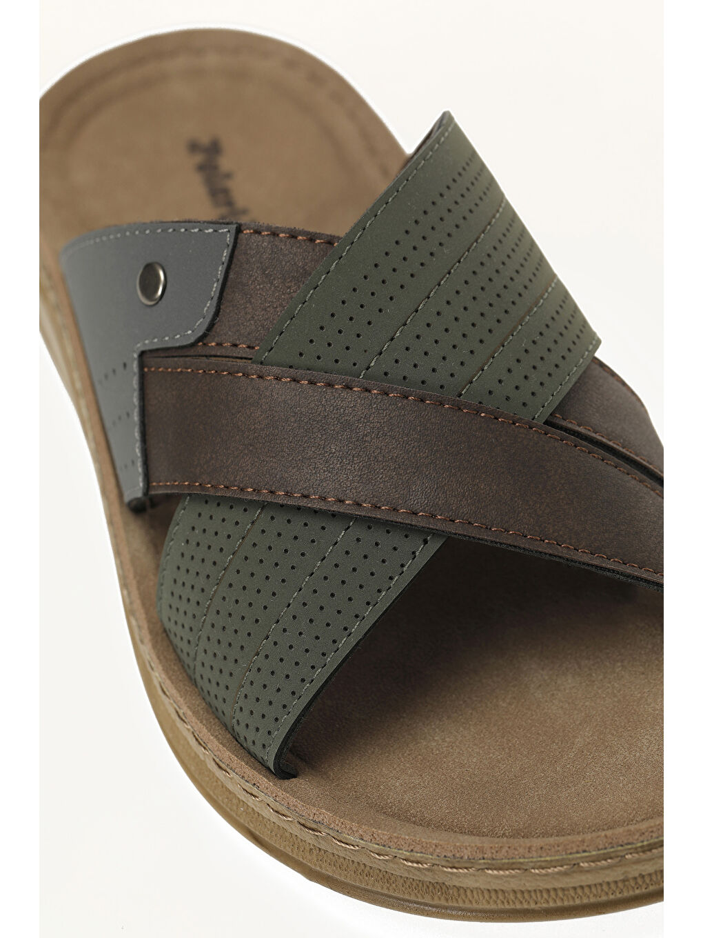 410025.M6FX Haki Erkek Terlik-6