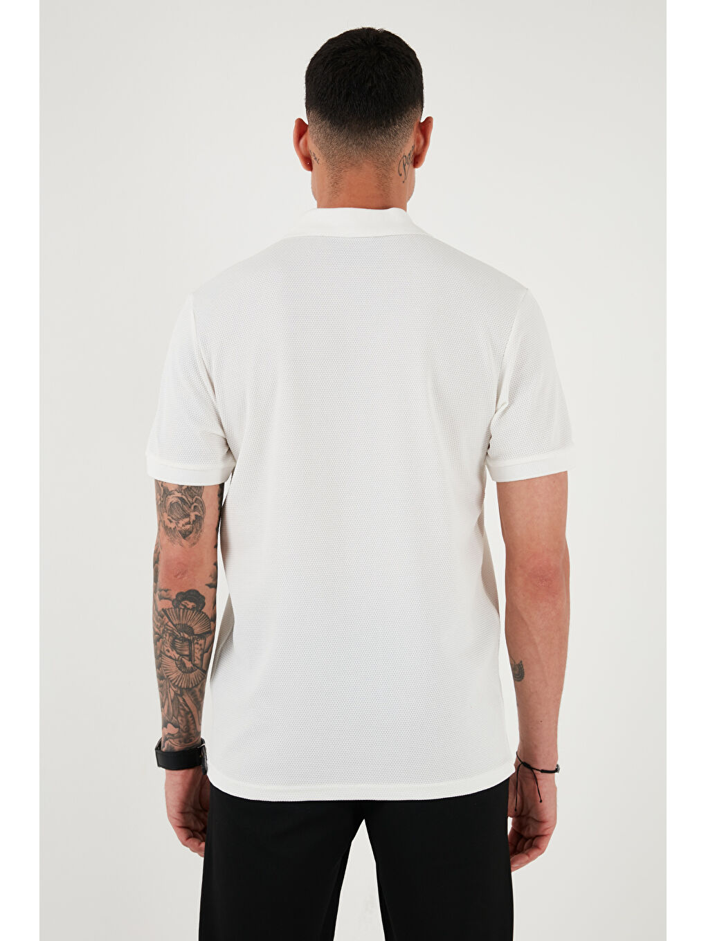 Siyah Pamuklu Regular Fit 3'lü Paket Polo Yaka Tişört 59029641527S3-5