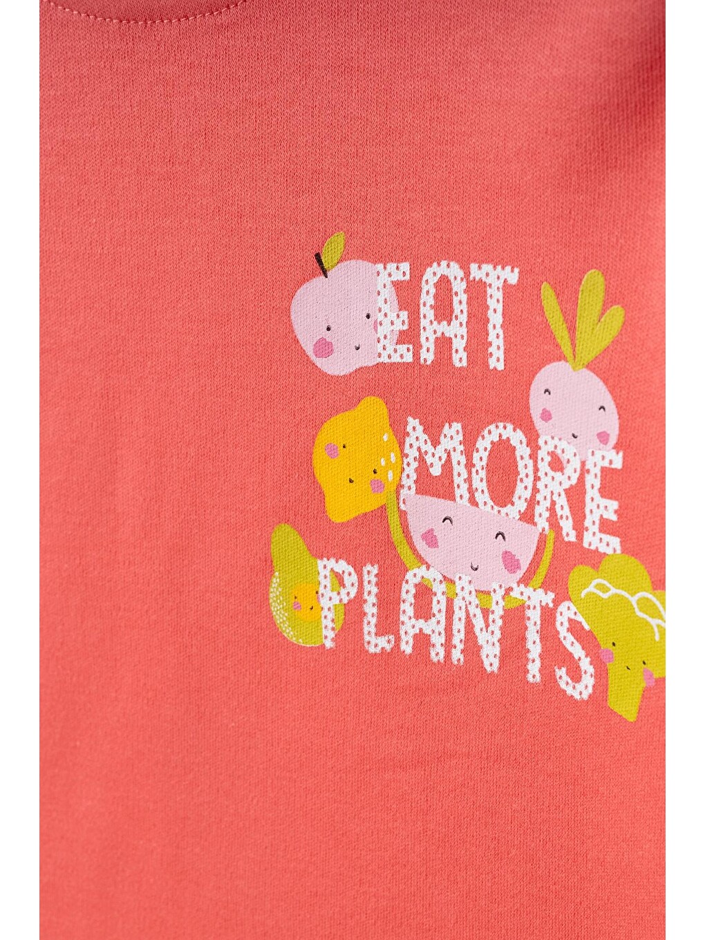 Kırmızı Meyve Sebze Baskılı Pamuklu Pijama Takımı 45165-1