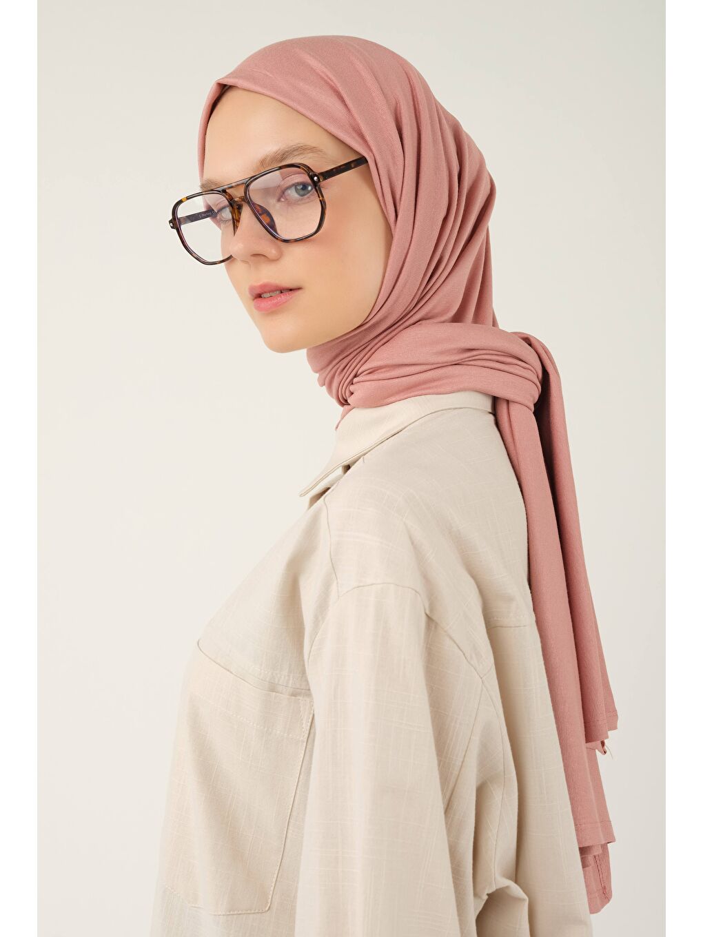 Penye Şal Soft Pembe-2