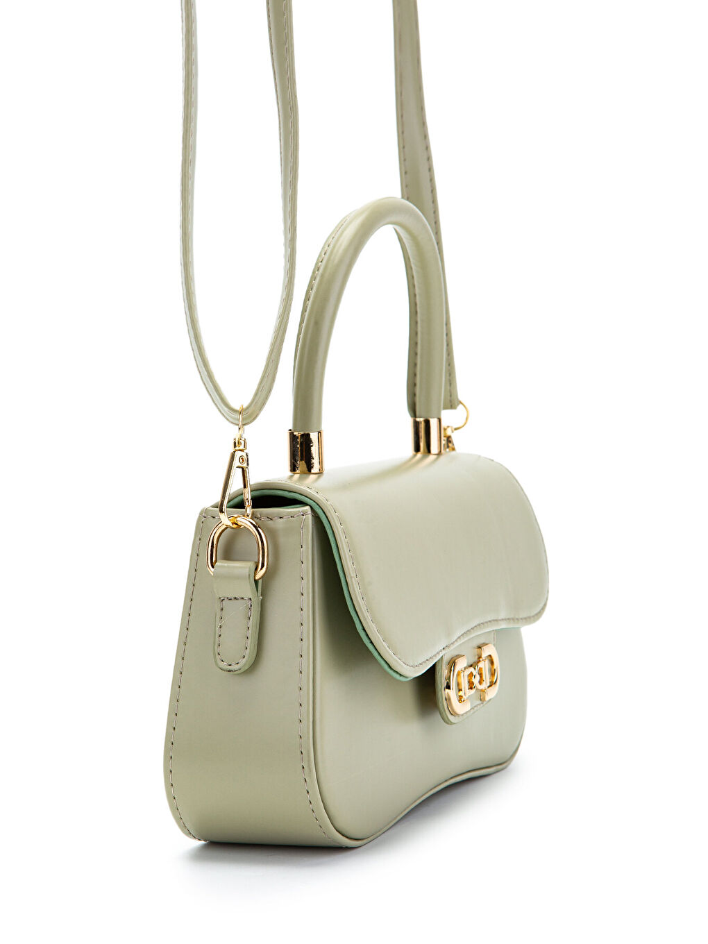 Kapaklı Baget Adel Çapraz Kadın Çanta Yeşil-1