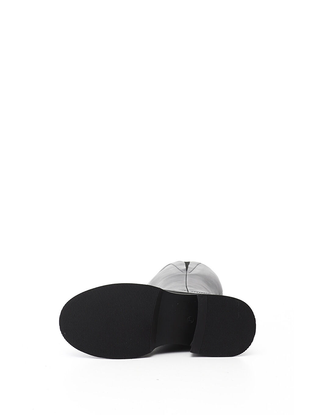 Siyah Kadın SİYAH Fermuarlı Kalın Topuklu Hakiki Deri Çizme-3