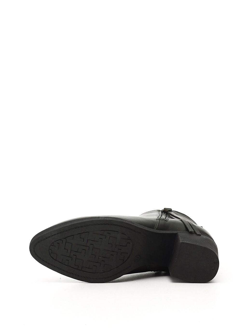 Kadın HAKİ-YEŞİL Fermuarlı Kalın Topuklu Hakiki Deri Bot-3