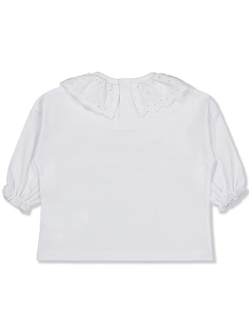 Baby Fisto Yakalı 6-18 Ay Sweatshirt - Beyaz 12-18 Ay-1