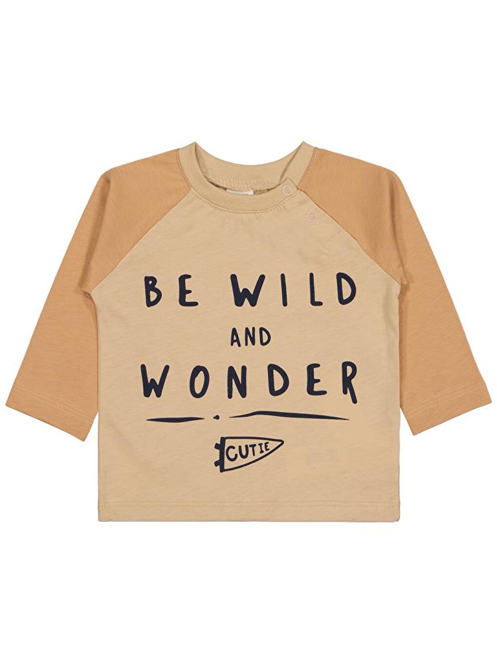Sarı Baby Be Wıld Baskılı 6-18 Ay Sweatshirt - Hardal9-12 Ay