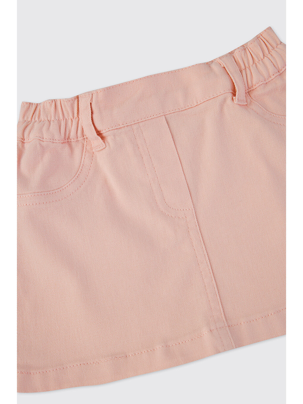 Kız Bebek Beli Lastikli Pembe Etek-2