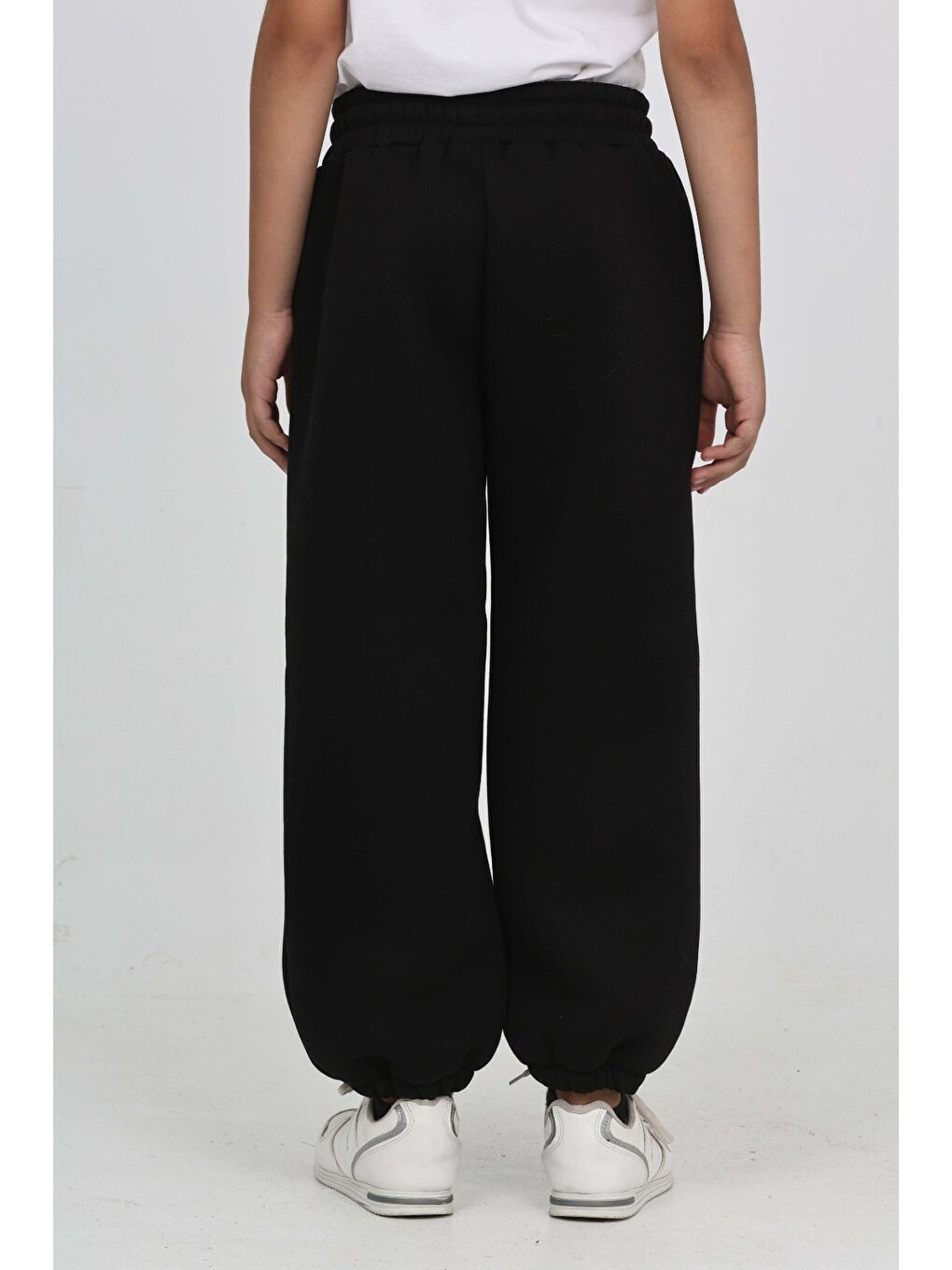 Siyah Unisex Çocuk Eşofman Alt-4