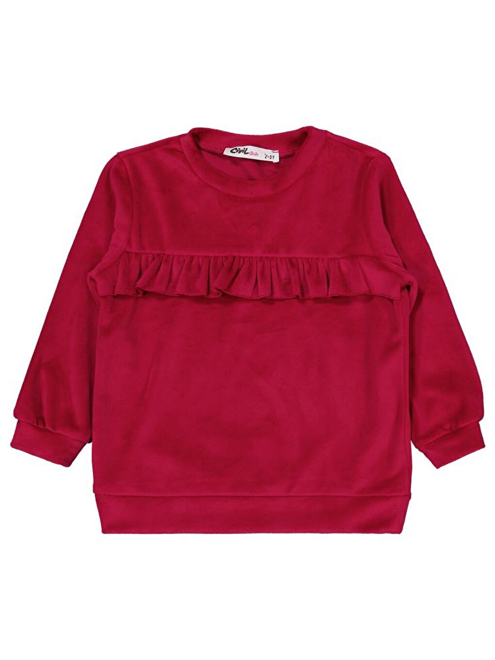 Kırmızı Kız Çocuk 2-5 Yaş Eşofman Takımı-2