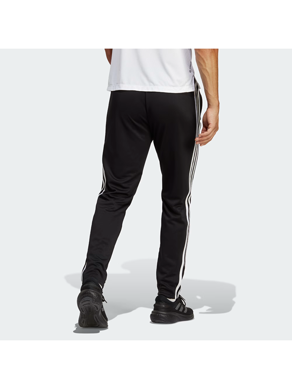 Siyah Training Essentials Base 3 Stripes Erkek Eşofman Altı-4