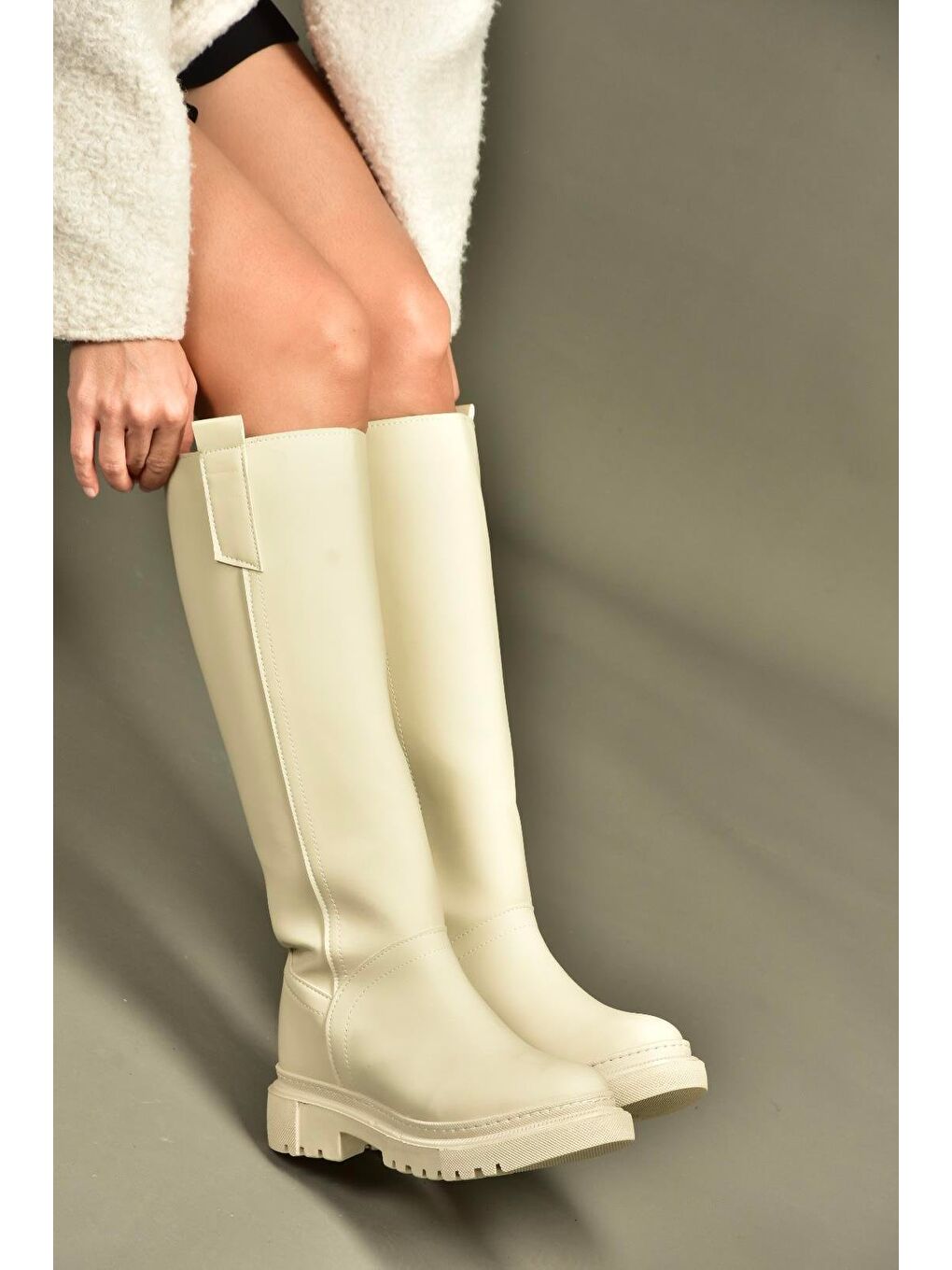 Bej Kadın Çizme V973555509