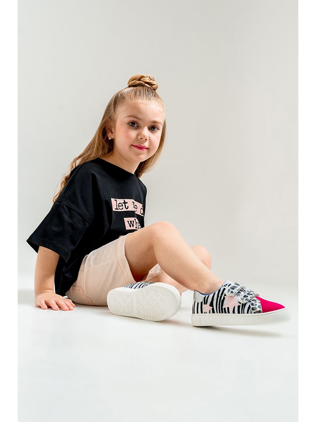 Kız Çocuk Fuşya Sneaker Ayakkabı-2