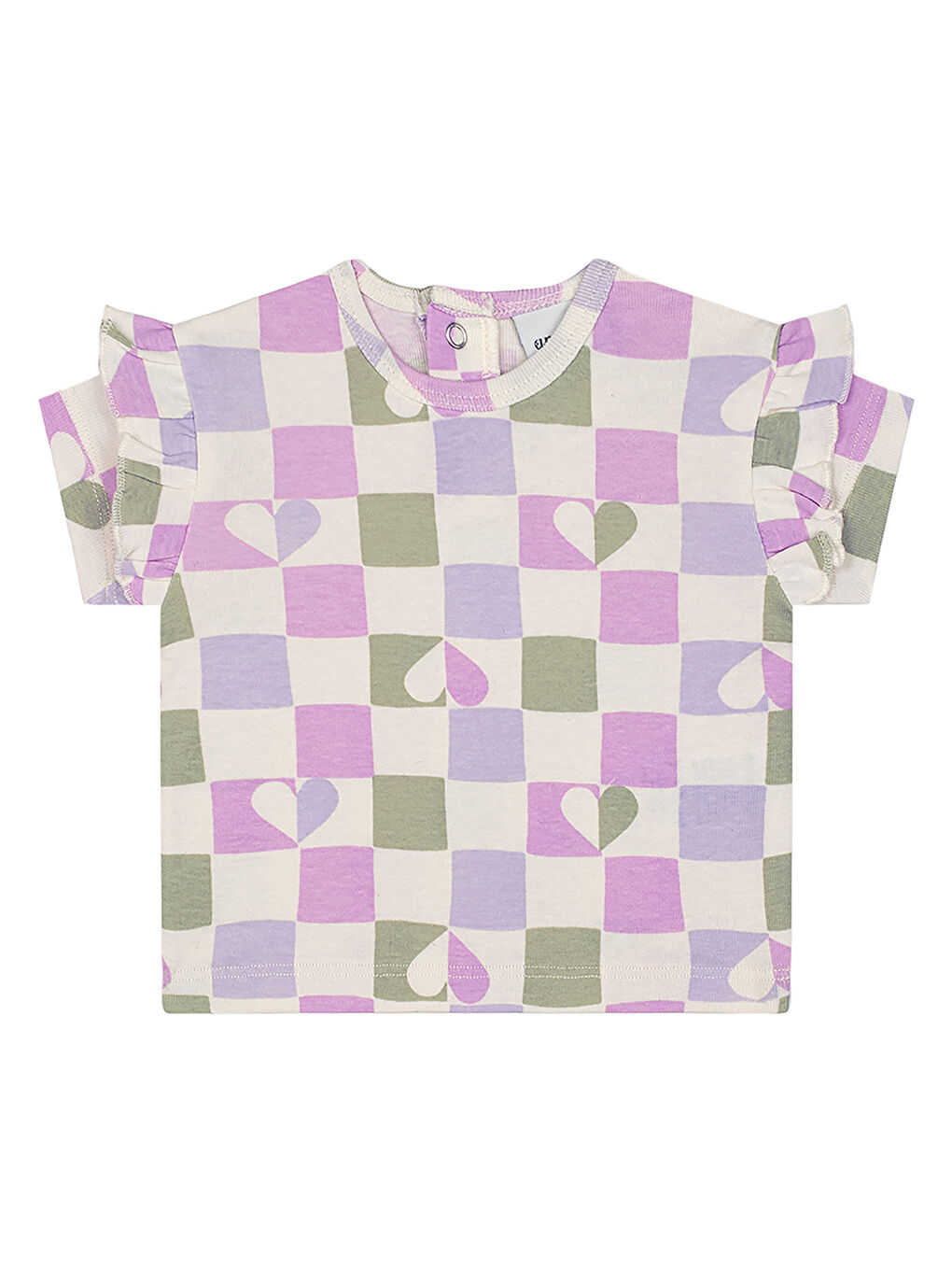 Pembe Kalpli Dama Kısa Kollu Tshirt Şort Set-4