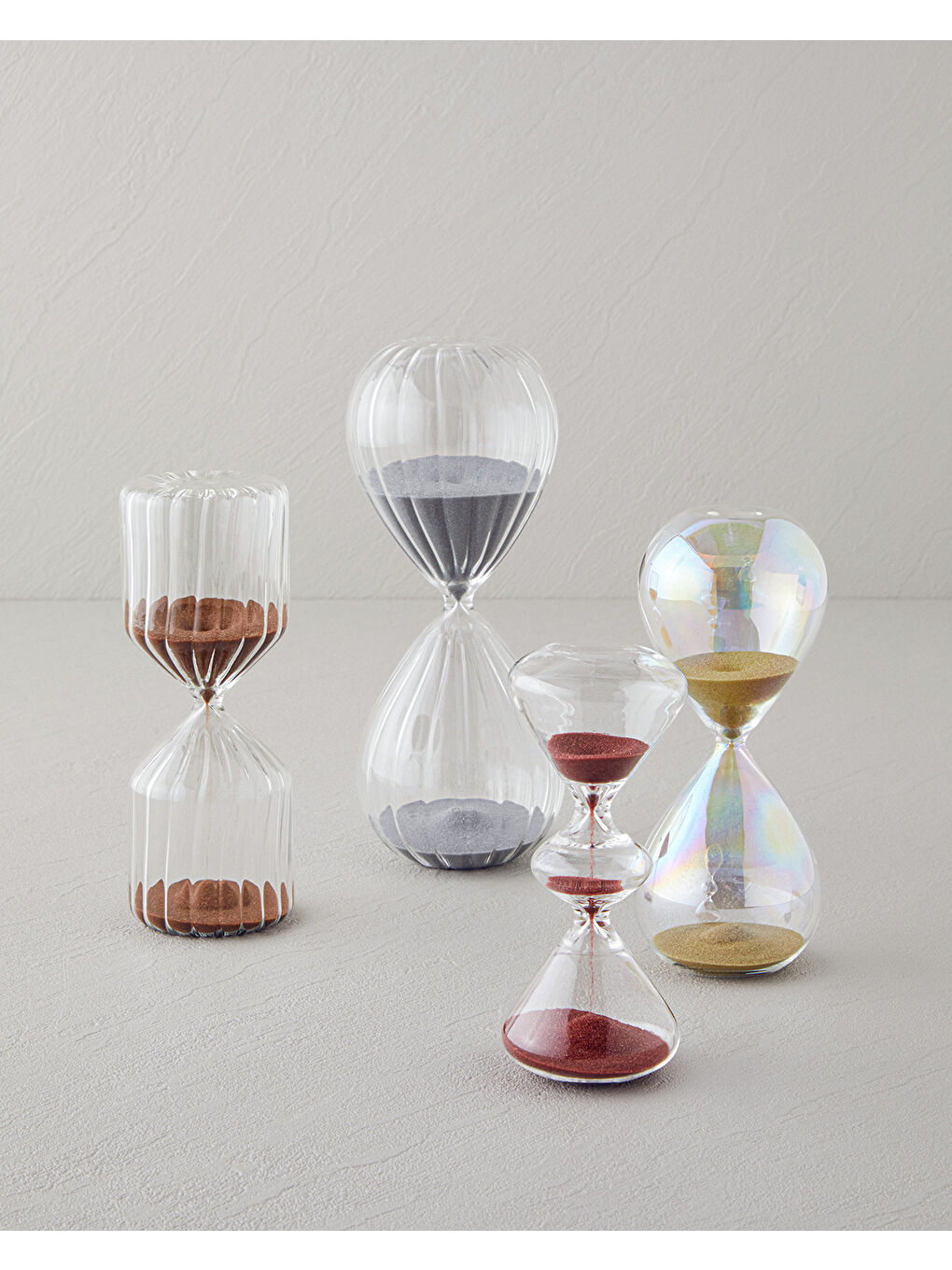 Gri Alonza Kum Saati 20 cm Silver-2