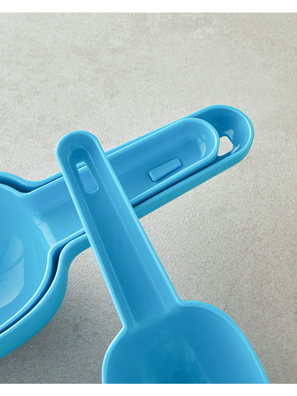 Poul Plastik 3'lü Ölçü Kaşığı 22x7,8x5 cm Turkuaz-3