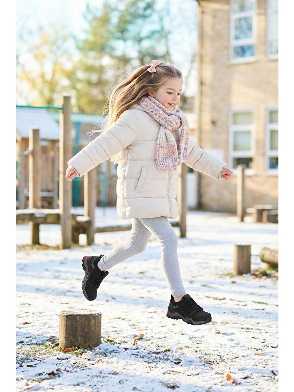 Siyah Montana Günlük Kız Çocuk Outdoor Trekking Günlük Bot 2025-2