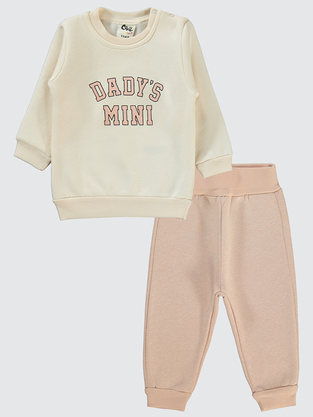 Pembe Baby Kız Bebek Takım 6-18 Ay Pudra