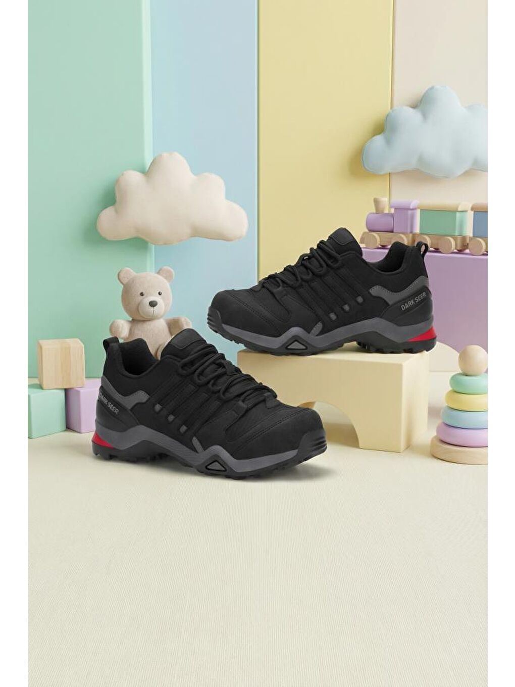 Siyah Montana Günlük Kız Çocuk Outdoor Trekking Günlük Bot 2025-5