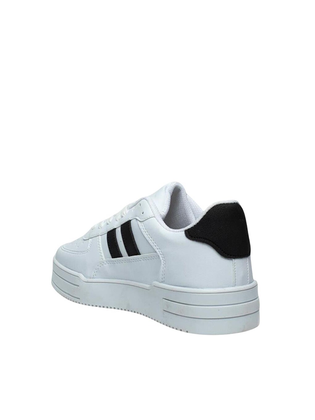 Kadın Sneaker Günlük Spor Ayakkabı Beyaz - Siyah-2