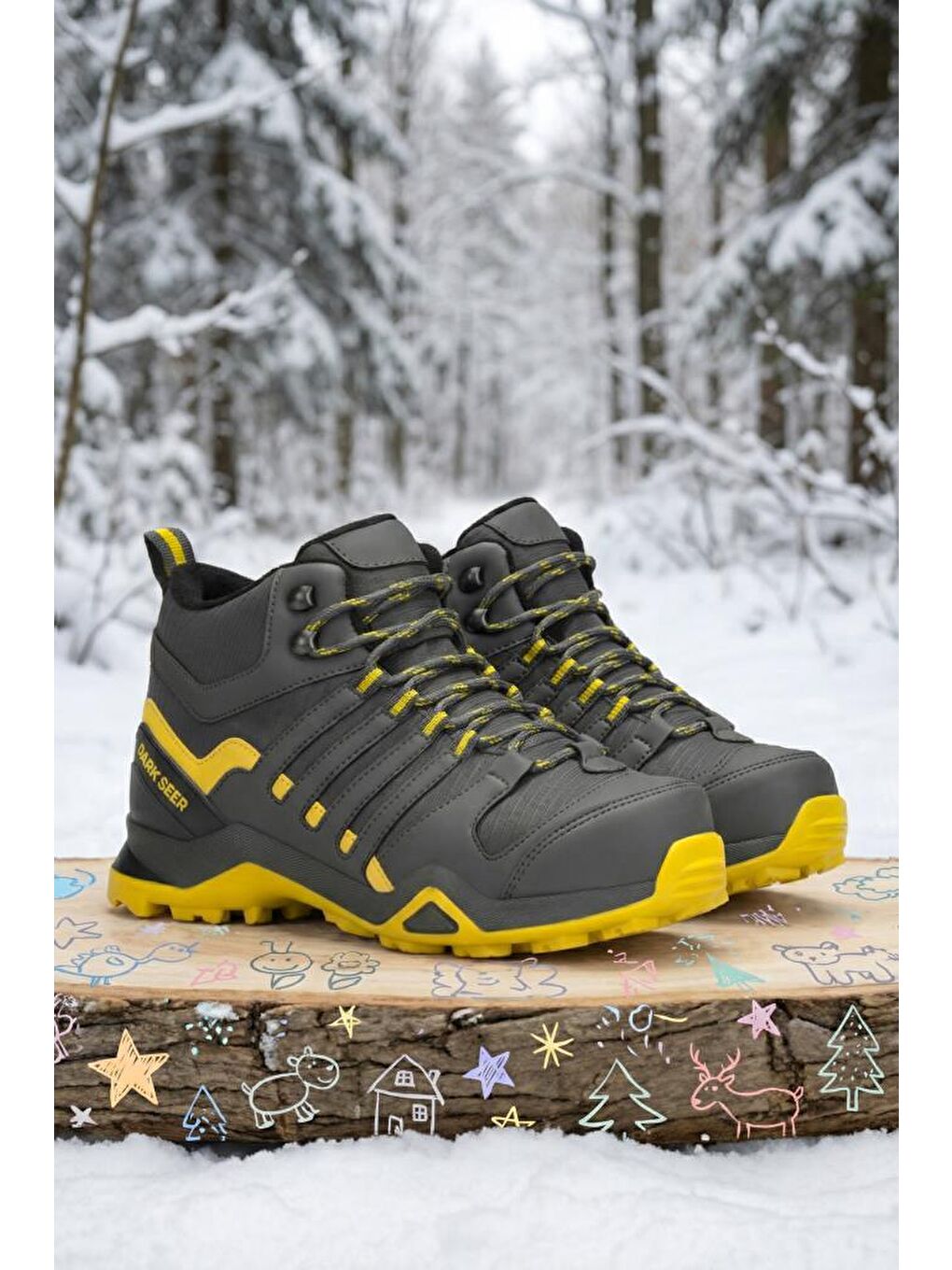 Gri Montana Günlük Kız Çocuk Outdoor Trekking Günlük Bot 2025-4