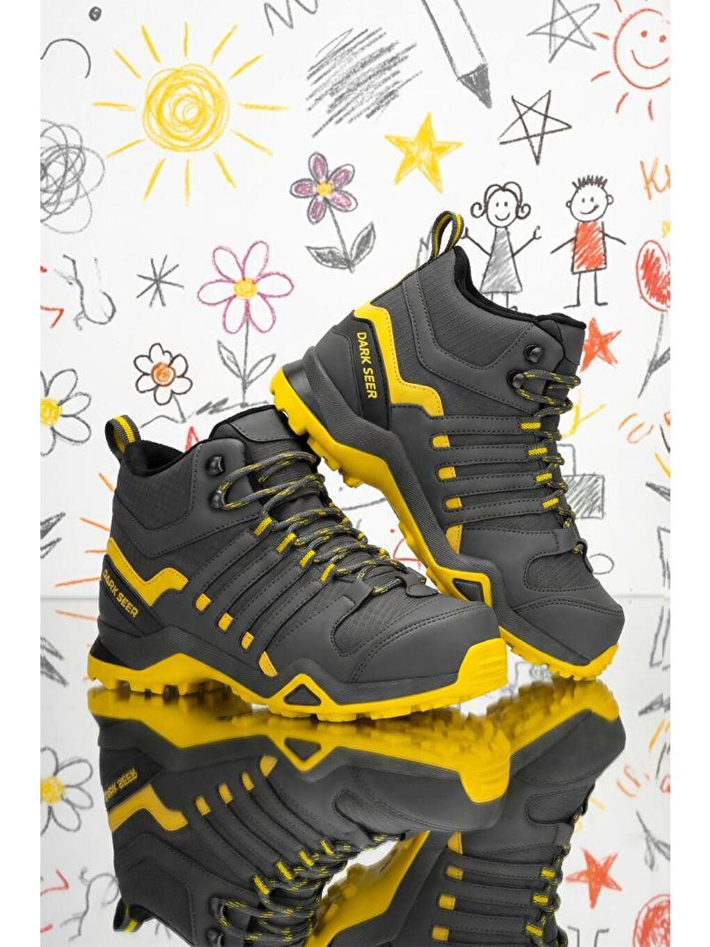 Gri Montana Günlük Kız Çocuk Outdoor Trekking Günlük Bot 2025-8