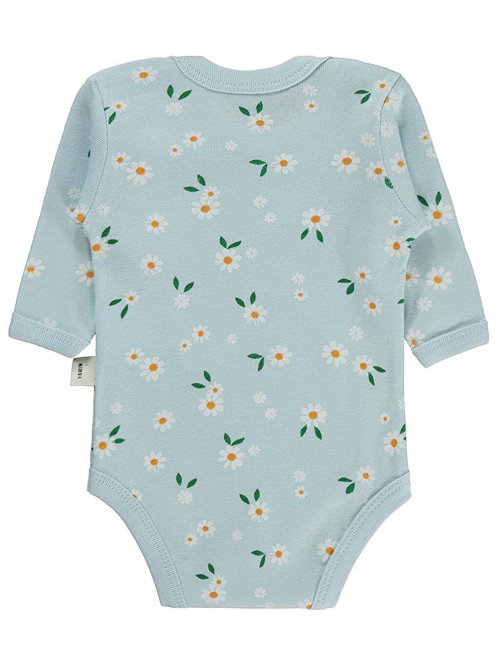 Baby Çiçek Empirme 1-36 Ay Çıtçıtlı Badi - Mavi-1