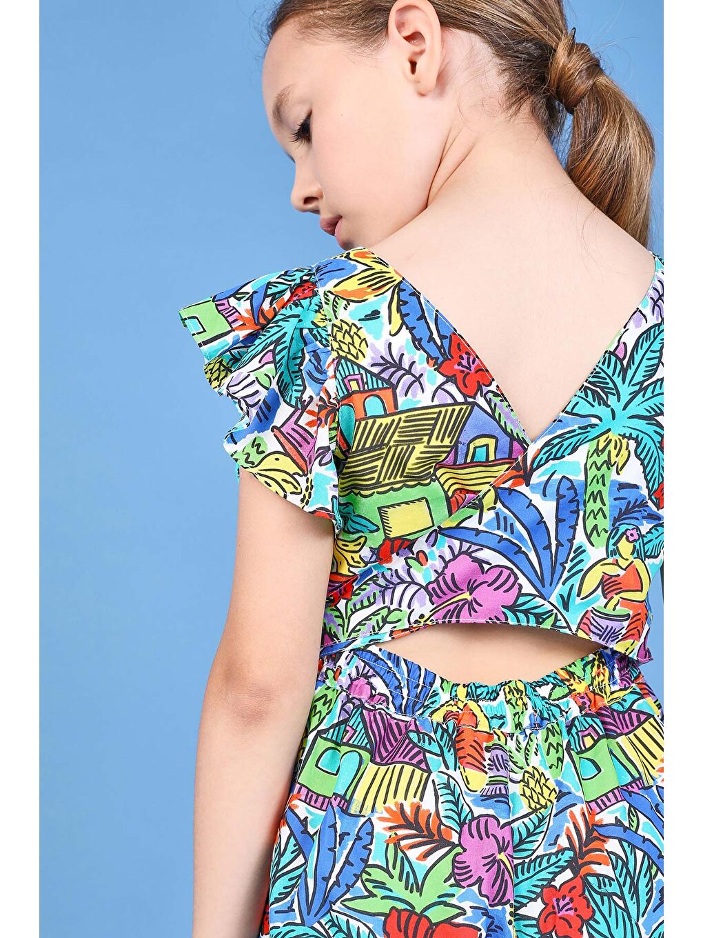 Karışık Kız Çocuk Tulum-6