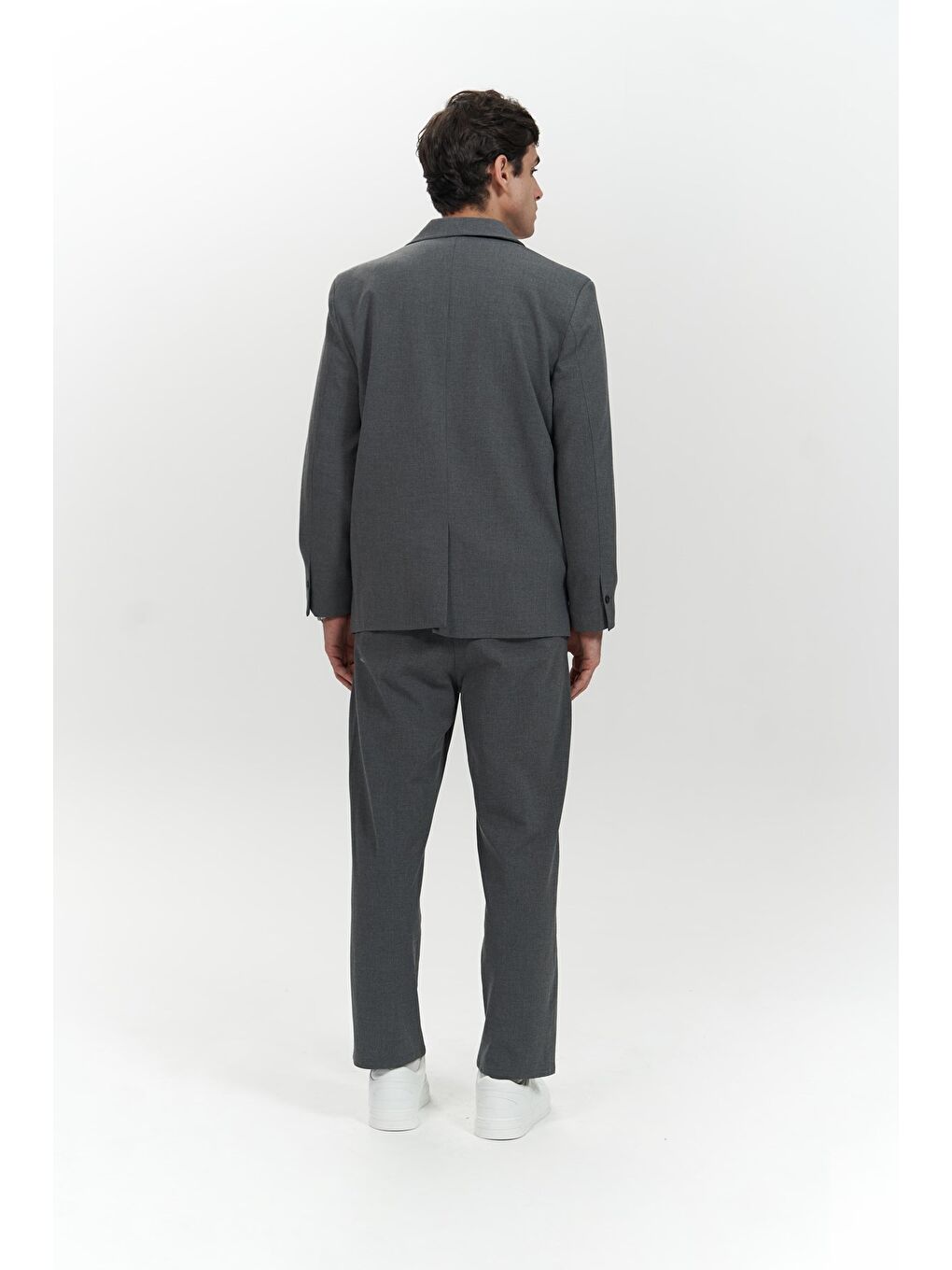 Gri Orlando Füme Erkek Ceket Pantolon Takım-3