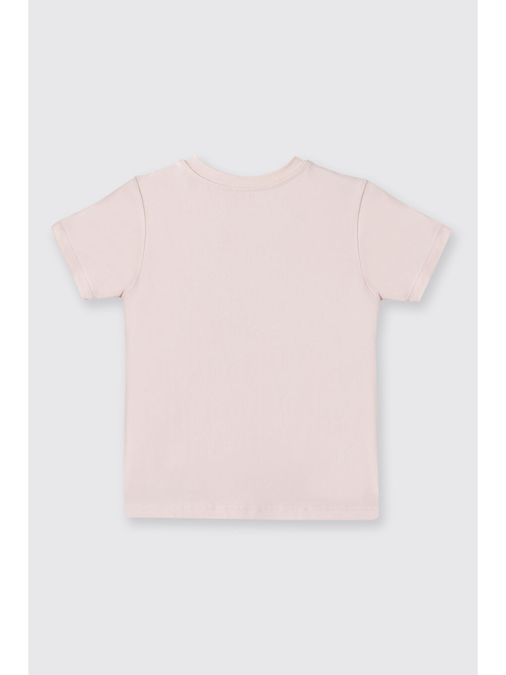 Pembe Liberty Kumaş Kısa Kollu Kız Çocuk Tişört-3