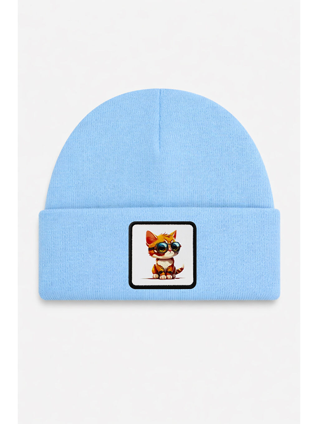 Kedi Logolu Mavi Çocuk Bere