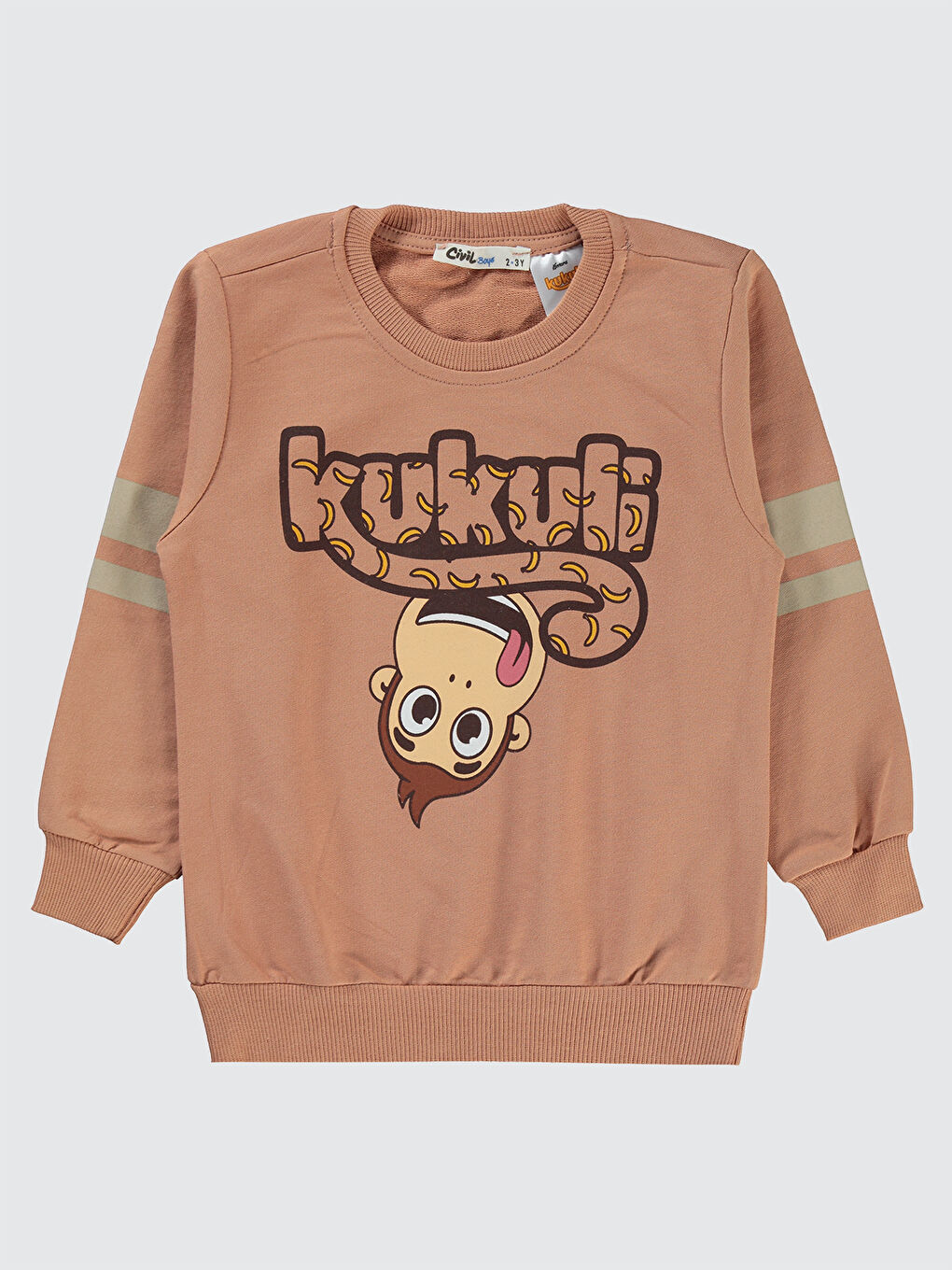 Civil Kahverengi Boys Erkek Çocuk Sweatshirt 2-5 Yaş Kiremit