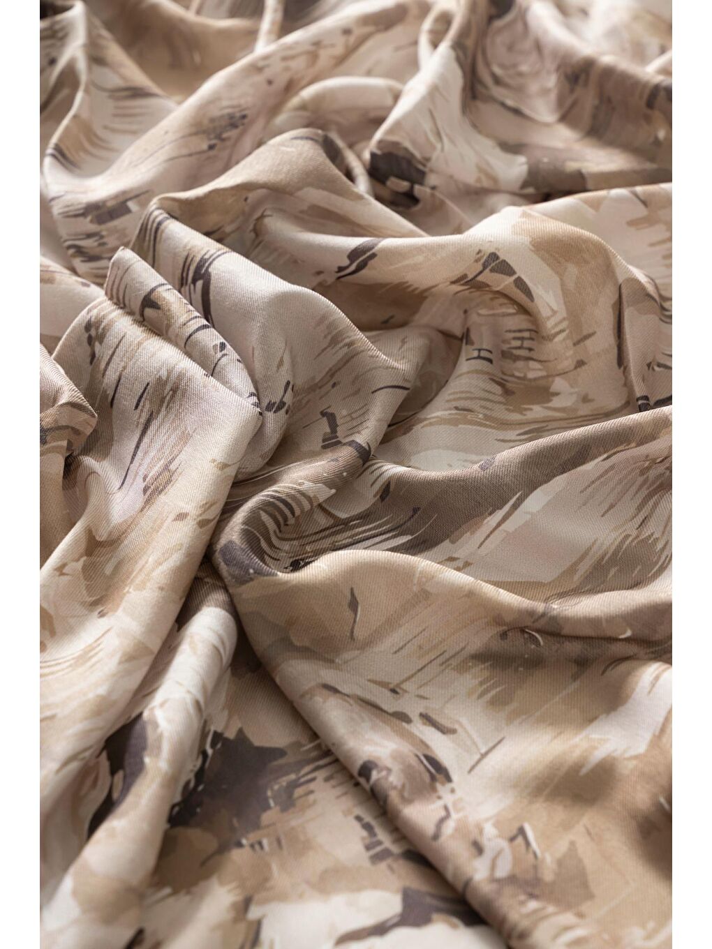 Kahverengi Kadın Millas Soft Eşarp-2