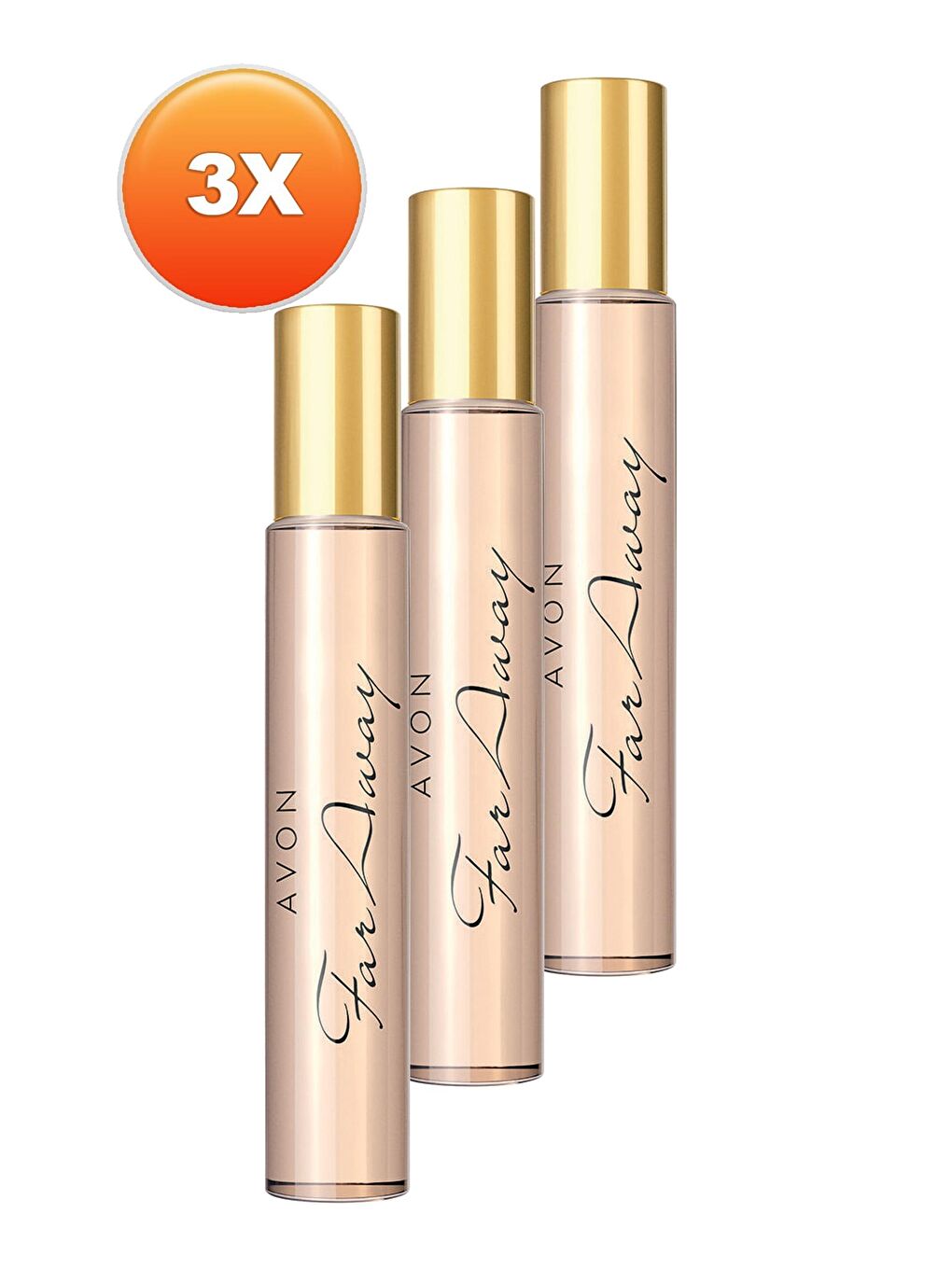 AVON Renksiz Far Away Kadın Parfüm Çanta Boyu Edp 10 Ml. Üçlü Set - 1