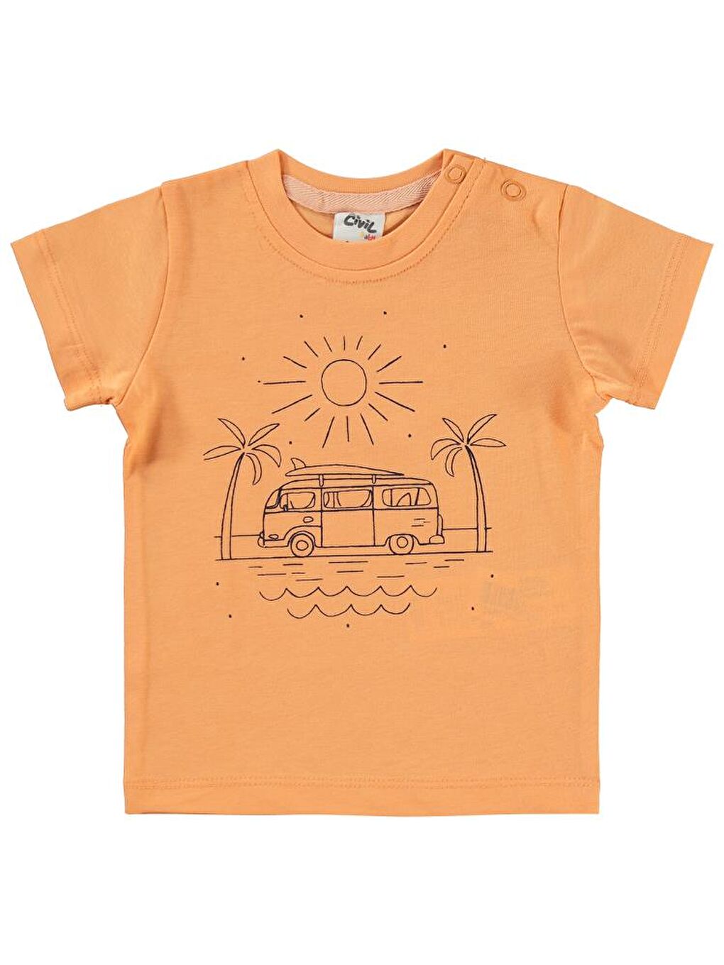 Pembe Baby Karavan Baskılı 6-18 Ay Takım-1