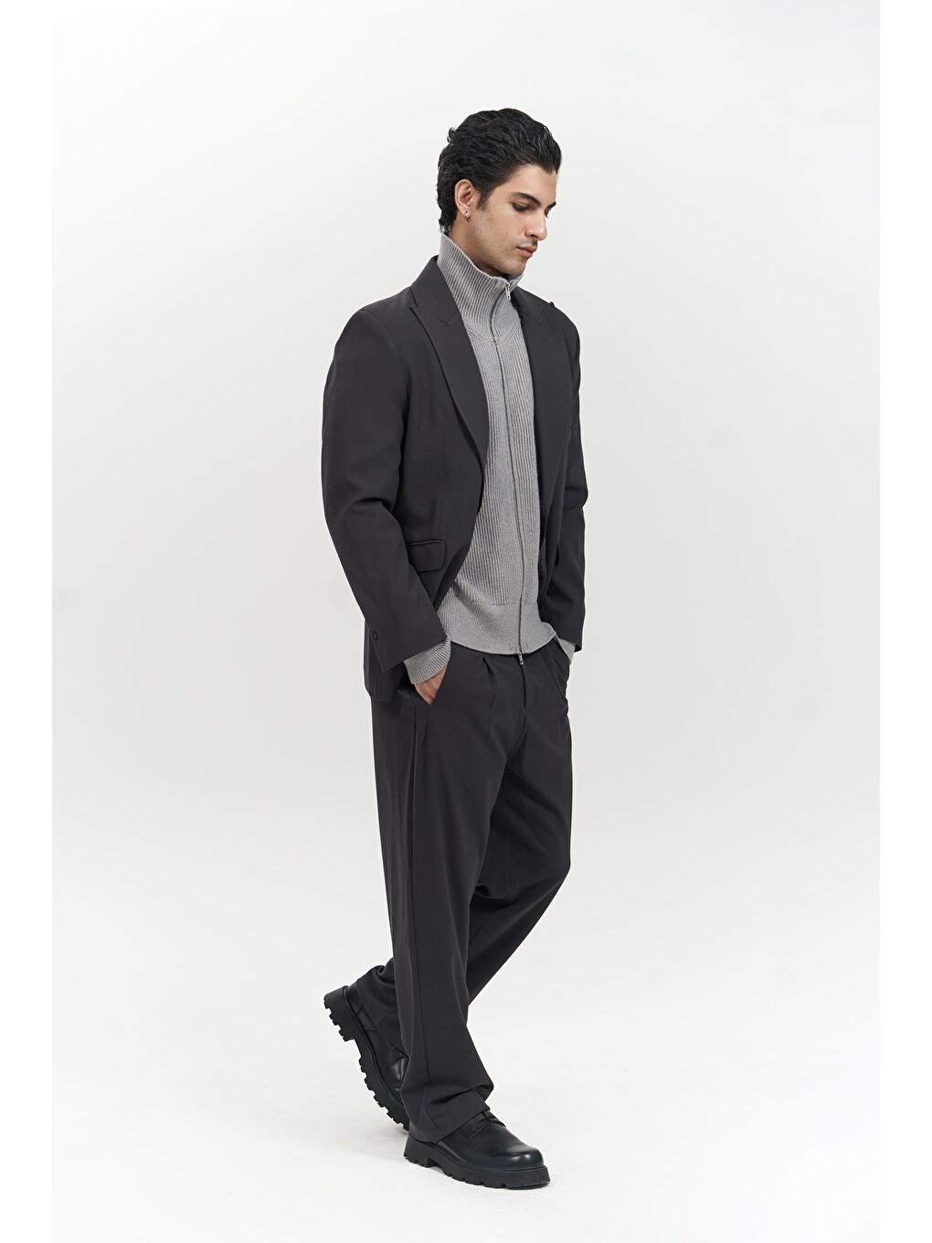 Orlando Soft Siyah Erkek Ceket Pantolon Takım-2