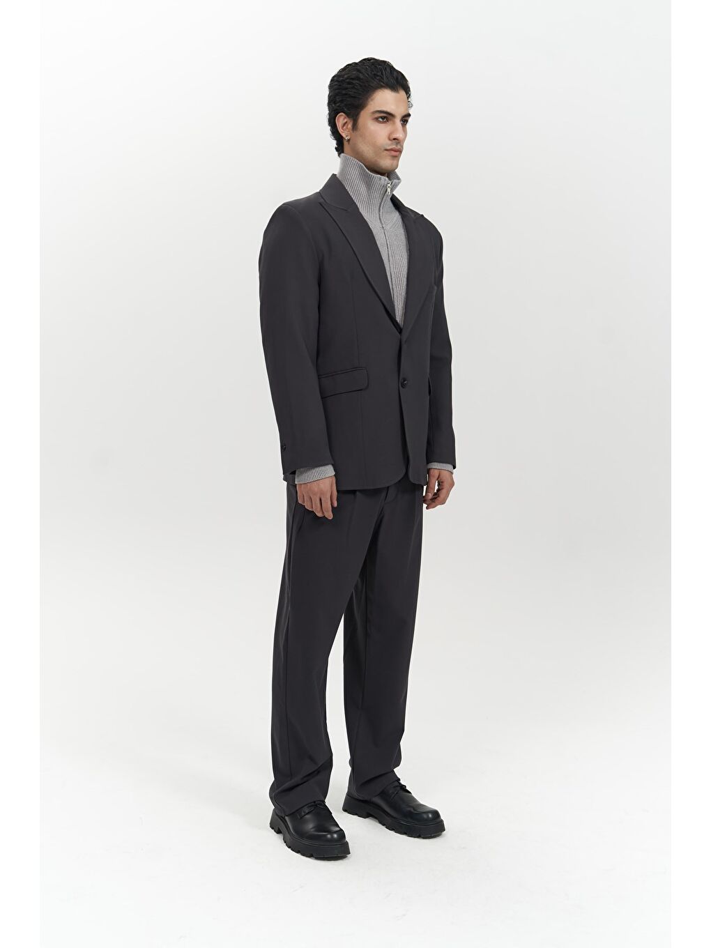 Orlando Soft Siyah Erkek Ceket Pantolon Takım-5