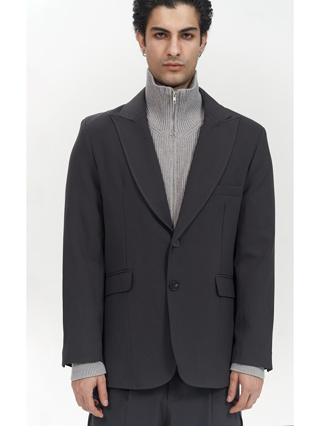 Orlando Soft Siyah Erkek Ceket Pantolon Takım-6