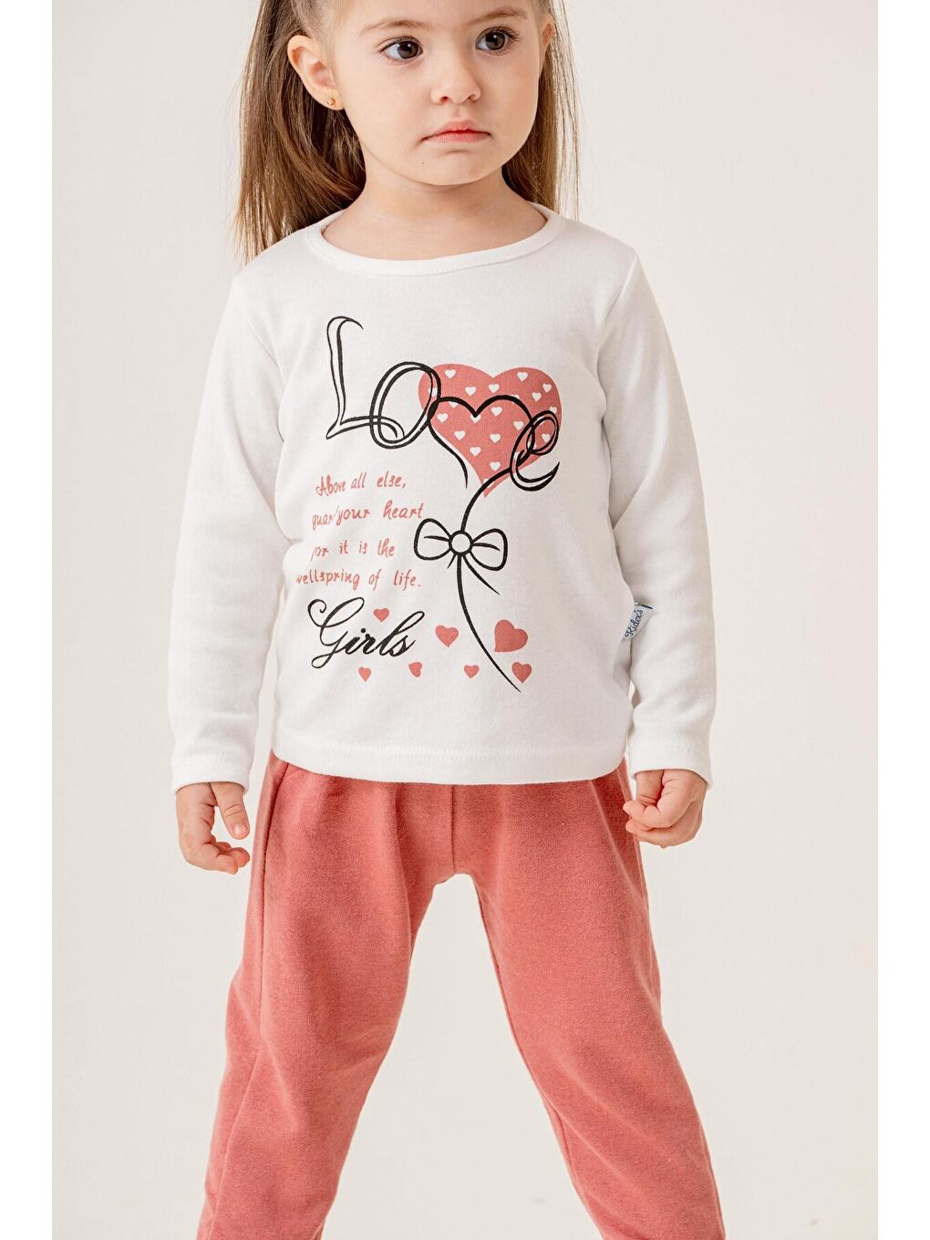 Pembe %100 Pamuklu Ekose Kumaş Bebek Üçlü Takım-6