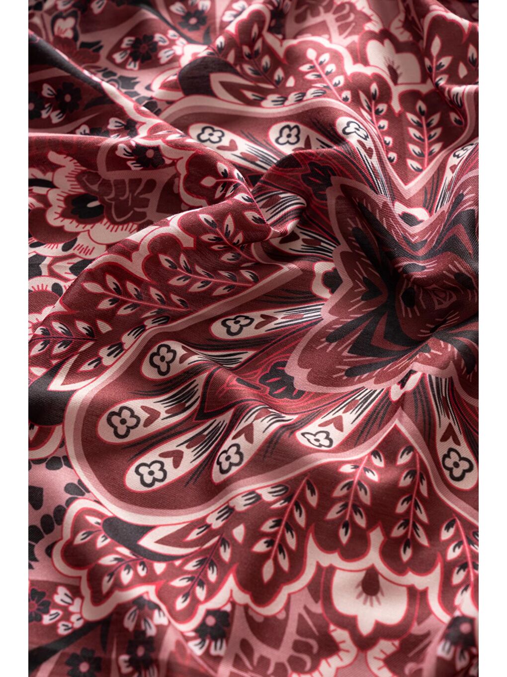 Bordo Kadın Capua Soft Eşarp-2