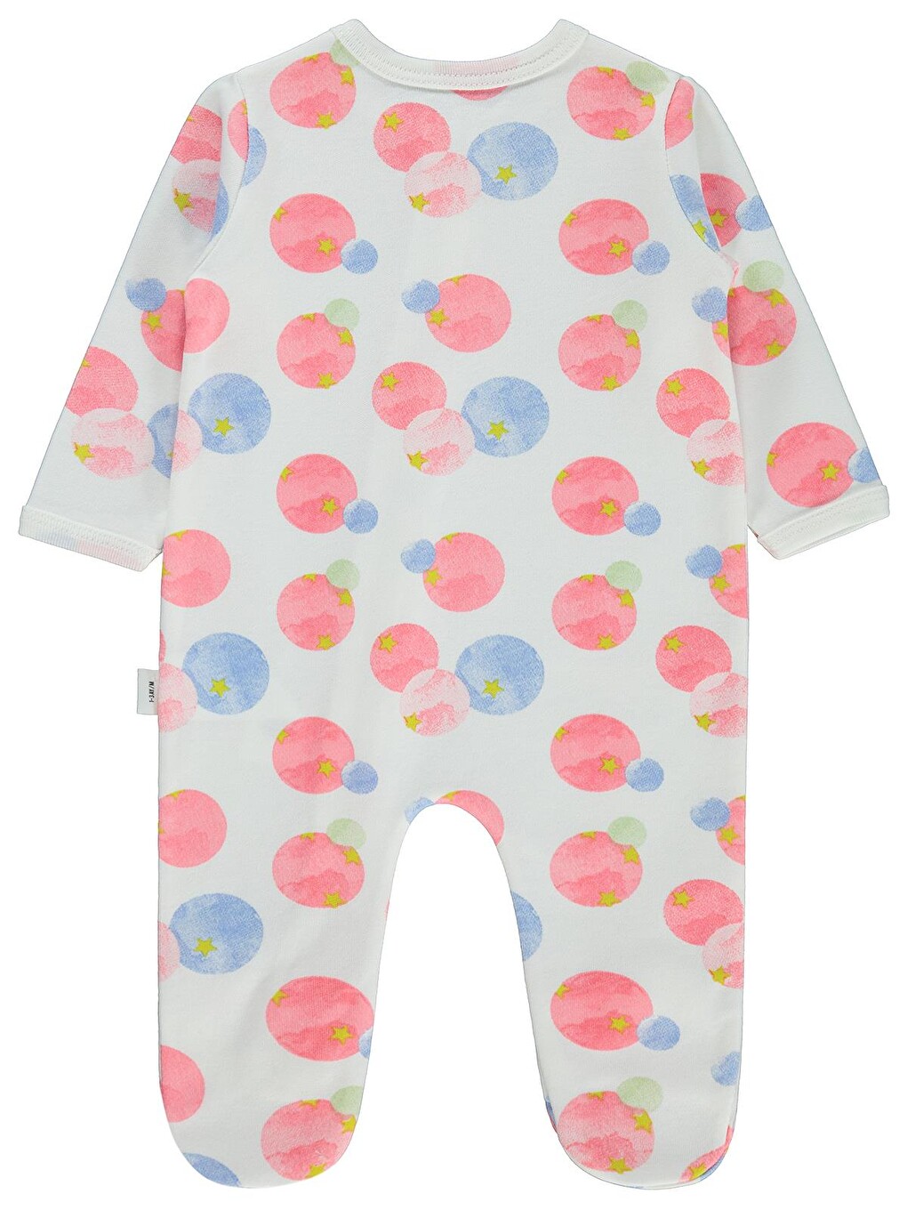 Baby Suluboya Yıldız Emp Bandanalı 1-9 Ay Tulum - Ekru-1