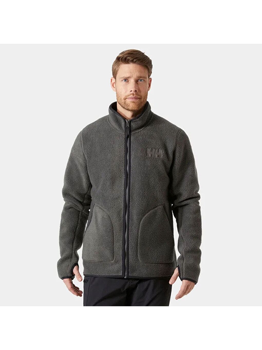 Helly Hansen Gri Panorama Pile Jacket Erkek Polar Ceket HHA.49434.HHA.876